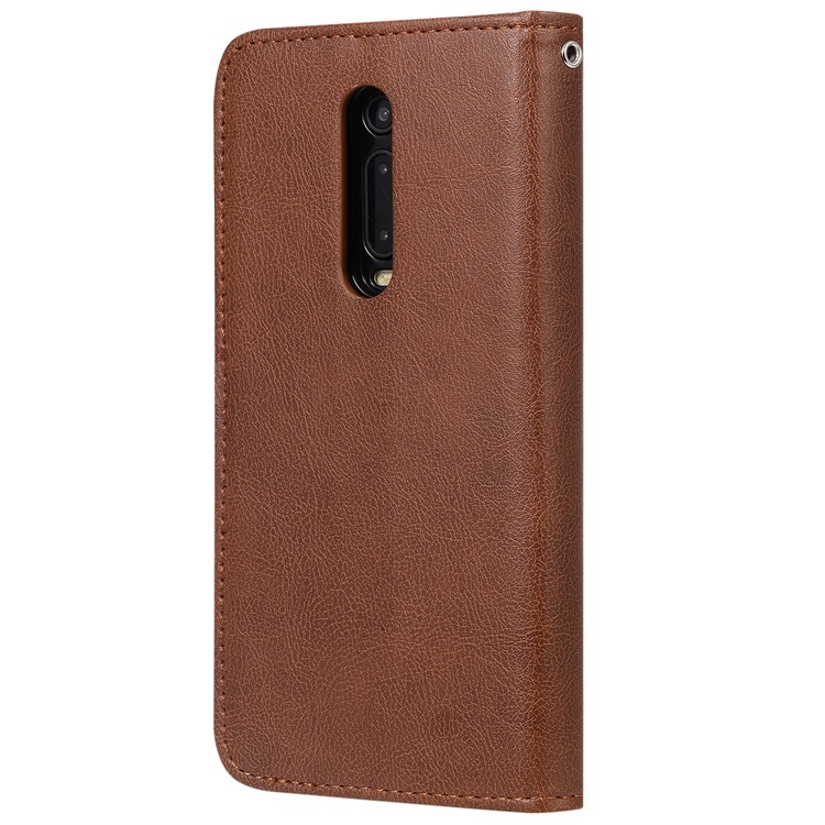Magnetic Detachable 2-in-1 Leather Casing for Xiaomi Redmi K20 / Mi 9T / K20 Pro / Mi 9T Pro - Brown-3