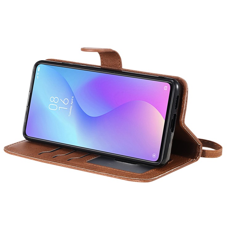 Magnetic Detachable 2-in-1 Leather Casing for Xiaomi Redmi K20 / Mi 9T / K20 Pro / Mi 9T Pro - Brown-8