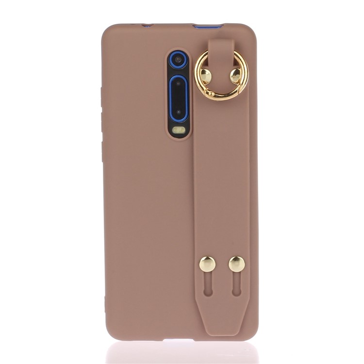 Stand TPU Shell for Xiaomi Redmi K20 / Mi 9T / K20 Pro / Mi 9T Pro - Brown-1