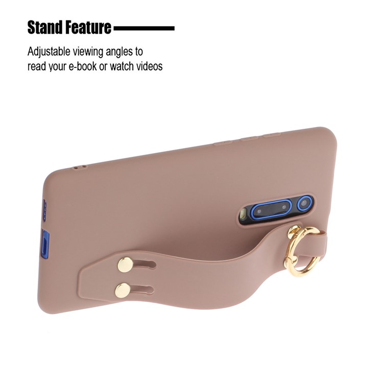 Stand TPU Shell for Xiaomi Redmi K20 / Mi 9T / K20 Pro / Mi 9T Pro - Brown-2