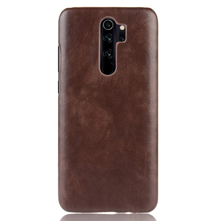 Litchi Leather+PC for Xiaomi Redmi Note 8 Pro - Coffee-2