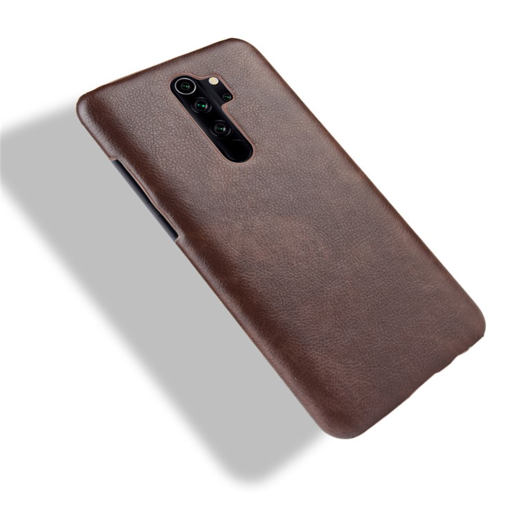 Litchi Leather+PC for Xiaomi Redmi Note 8 Pro - Coffee-4