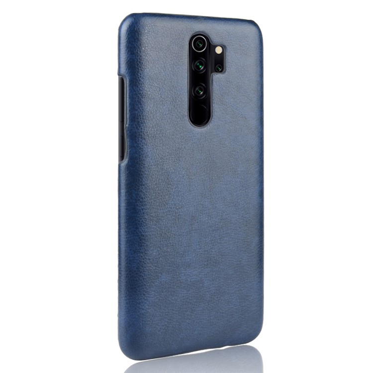 Litchi Leather+PC for Xiaomi Redmi Note 8 Pro - Blue-3