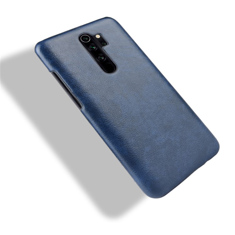 Litchi Leather+PC for Xiaomi Redmi Note 8 Pro - Blue-4
