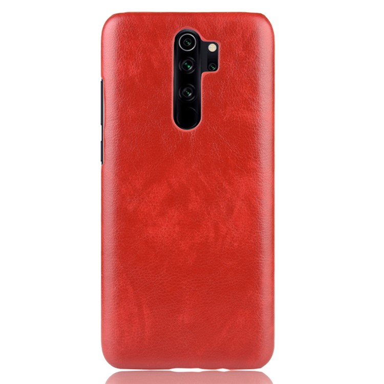 Litchi Leather+PC for Xiaomi Redmi Note 8 Pro - Red-2