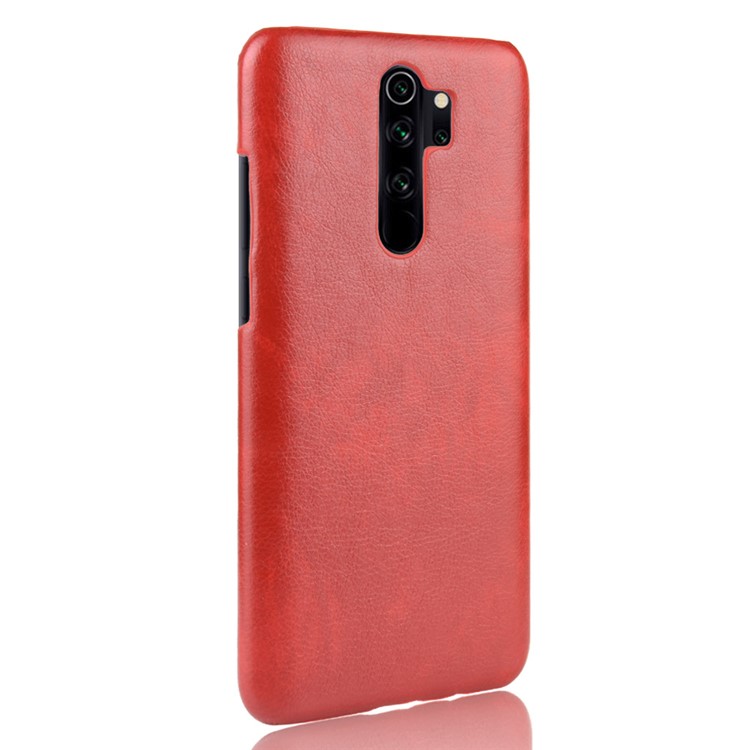 Litchi Leather+PC for Xiaomi Redmi Note 8 Pro - Red-3