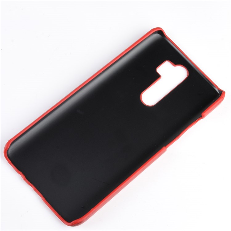 Litchi Leather+PC for Xiaomi Redmi Note 8 Pro - Red-4