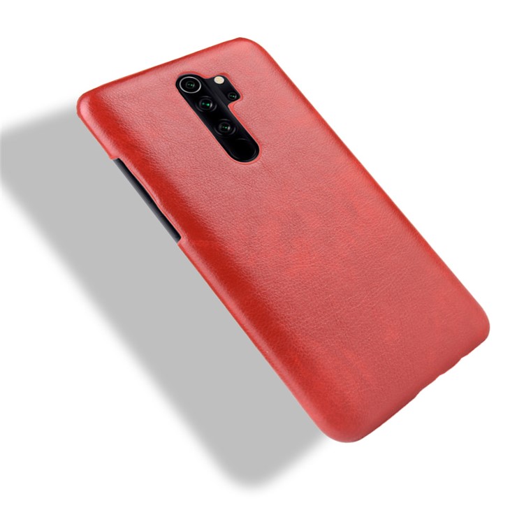 Litchi Leather+PC for Xiaomi Redmi Note 8 Pro - Red-5