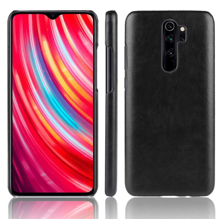 Litchi Leather+PC for Xiaomi Redmi Note 8 Pro - Black-1