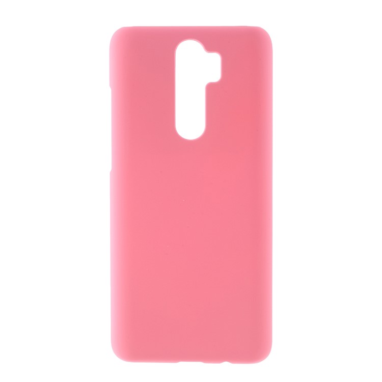 Rubberized Hard PC Case Cover for Xiaomi Redmi Note 8 Pro - Pink-1