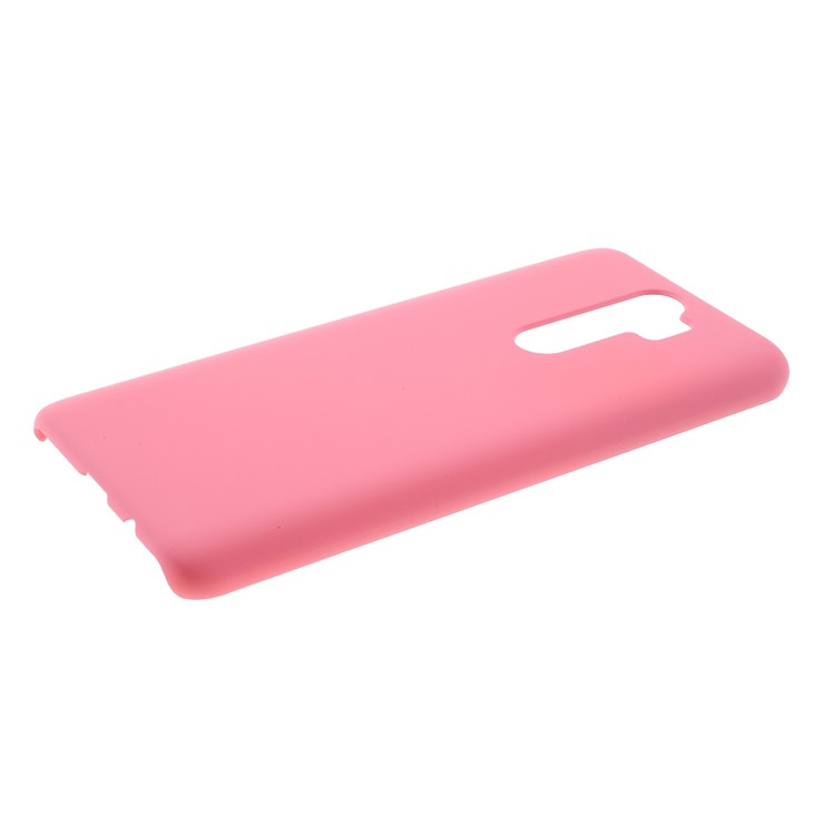 Rubberized Hard PC Case Cover for Xiaomi Redmi Note 8 Pro - Pink-4