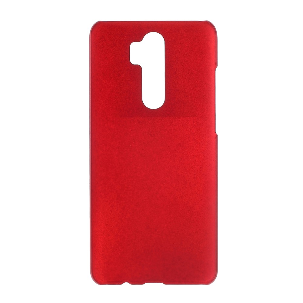 Rubberized Hard PC Case Cover for Xiaomi Redmi Note 8 Pro - Red-3