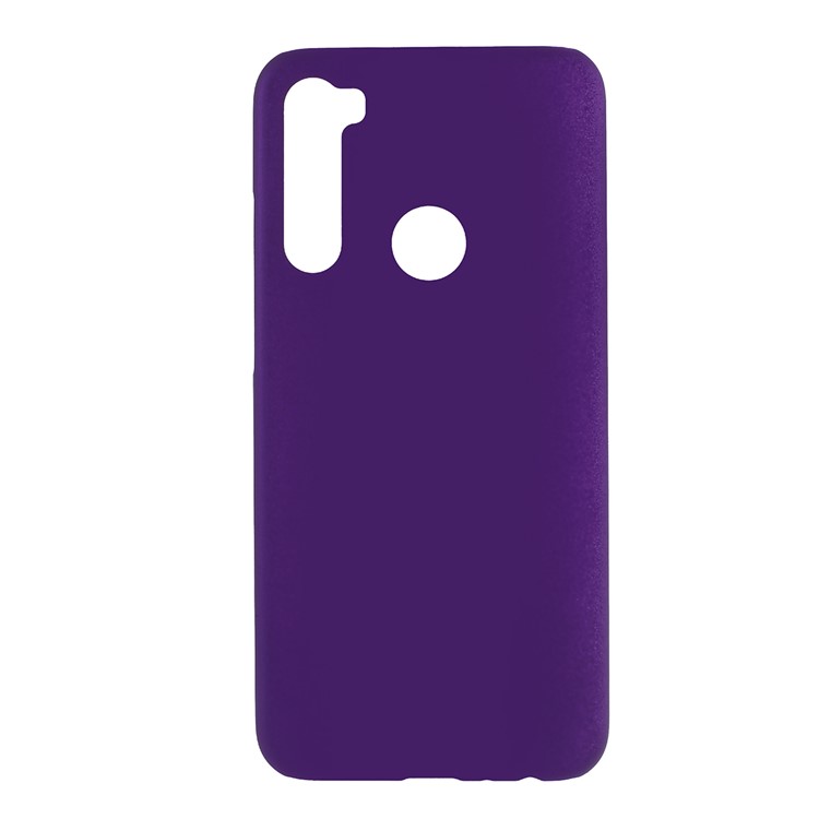 Rubberized Hard Plastic Case for Xiaomi Redmi Note 8 - Purple-1