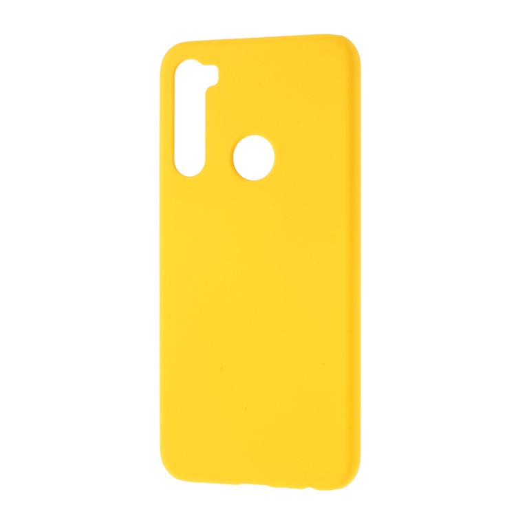 Rubberized Hard Plastic Case for Xiaomi Redmi Note 8 - Yellow-2