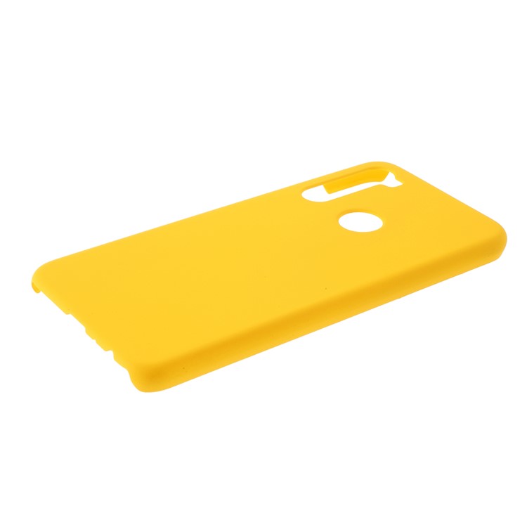 Rubberized Hard Plastic Case for Xiaomi Redmi Note 8 - Yellow-4