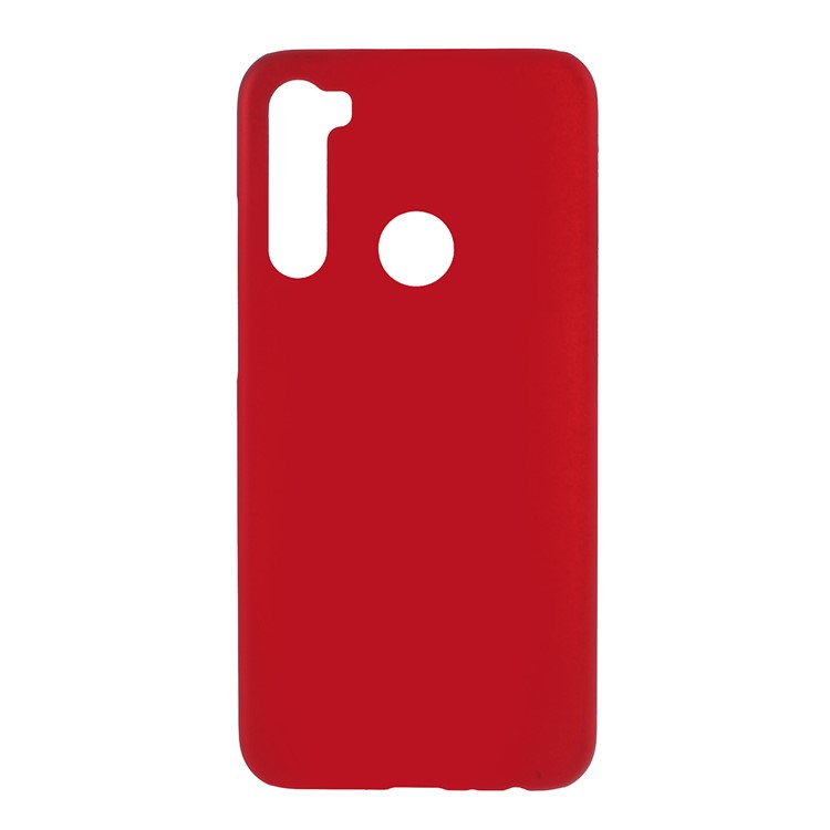 Rubberized Hard Plastic Case for Xiaomi Redmi Note 8 - Red-1