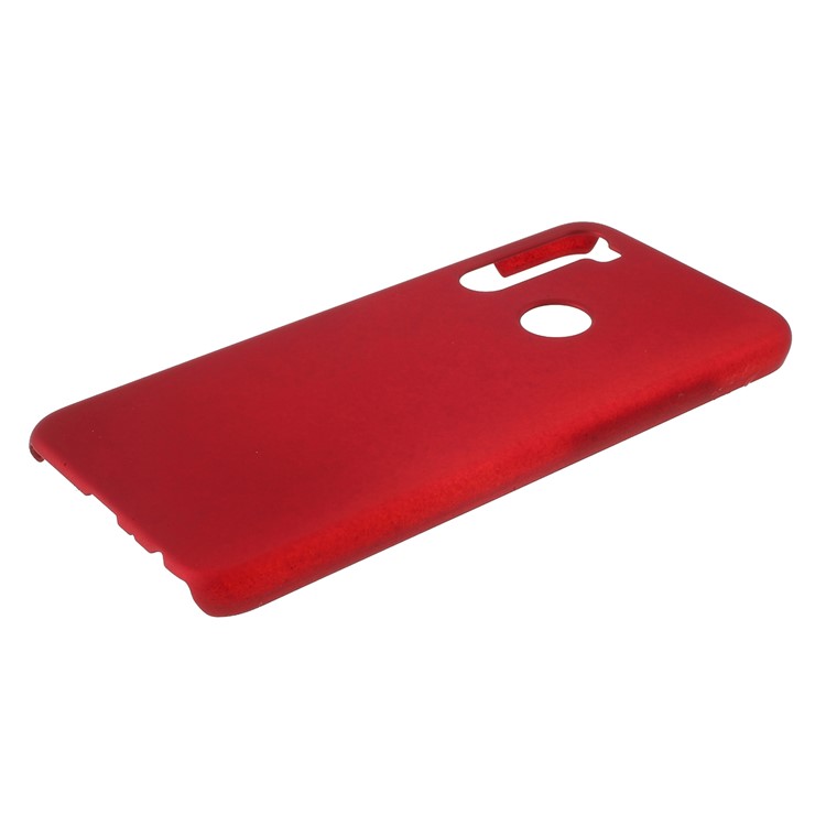 Rubberized Hard Plastic Case for Xiaomi Redmi Note 8 - Red-4