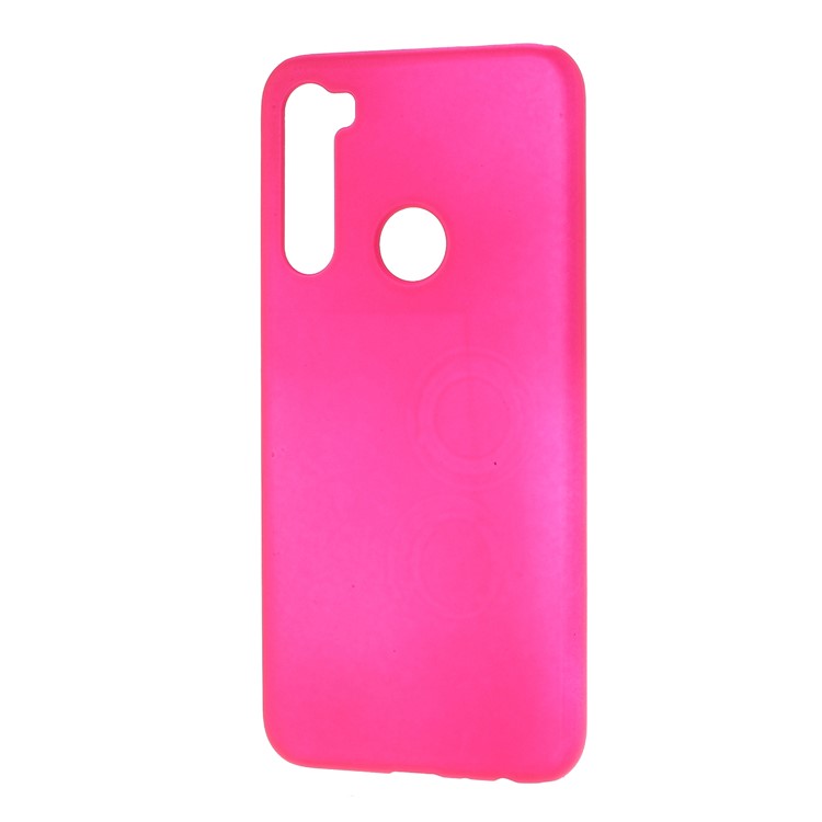 Rubberized Hard Plastic Case for Xiaomi Redmi Note 8 - Rose-2