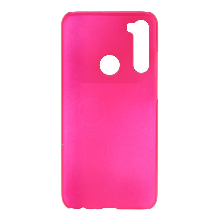 Rubberized Hard Plastic Case for Xiaomi Redmi Note 8 - Rose-4