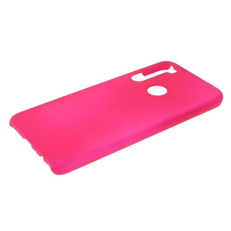 Rubberized Hard Plastic Case for Xiaomi Redmi Note 8 - Rose-5
