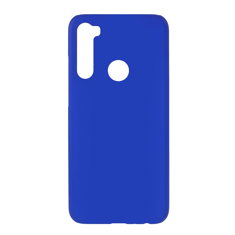 Rubberized Hard Plastic Case for Xiaomi Redmi Note 8 - Dark Blue-1