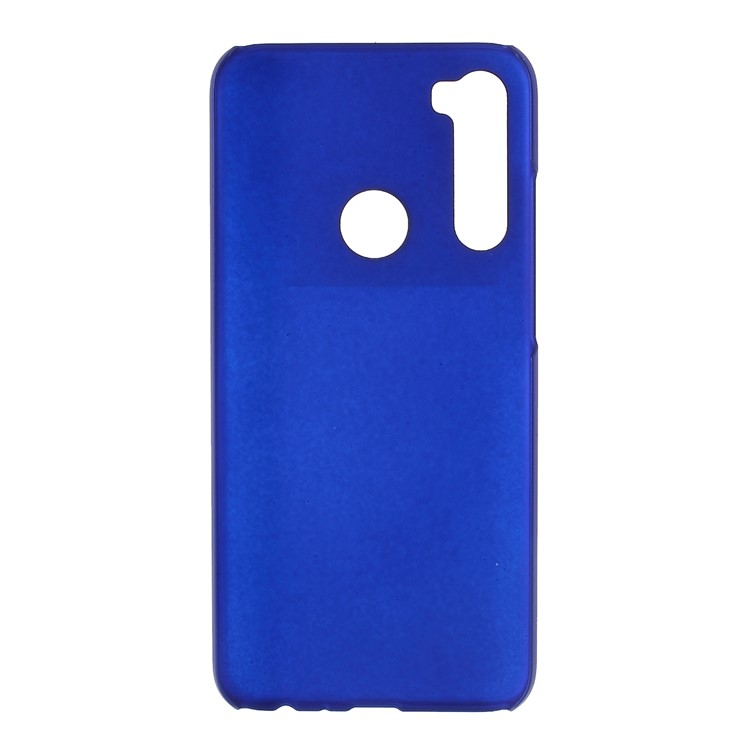 Rubberized Hard Plastic Case for Xiaomi Redmi Note 8 - Dark Blue-3