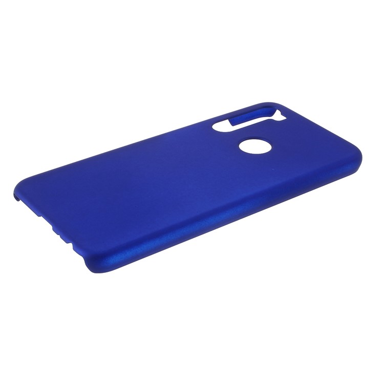 Rubberized Hard Plastic Case for Xiaomi Redmi Note 8 - Dark Blue-4