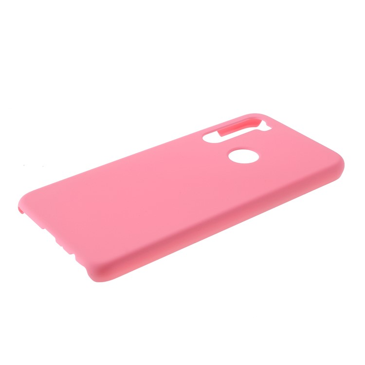 Rubberized Hard Plastic Case for Xiaomi Redmi Note 8 - Pink-4