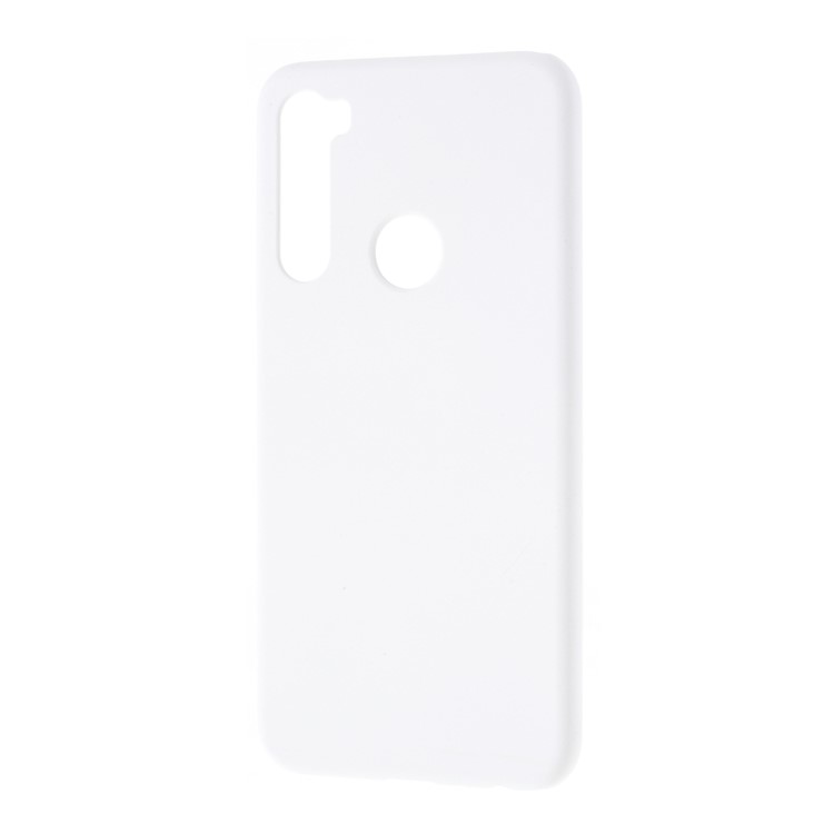 Rubberized Hard Plastic Case for Xiaomi Redmi Note 8 - White-2