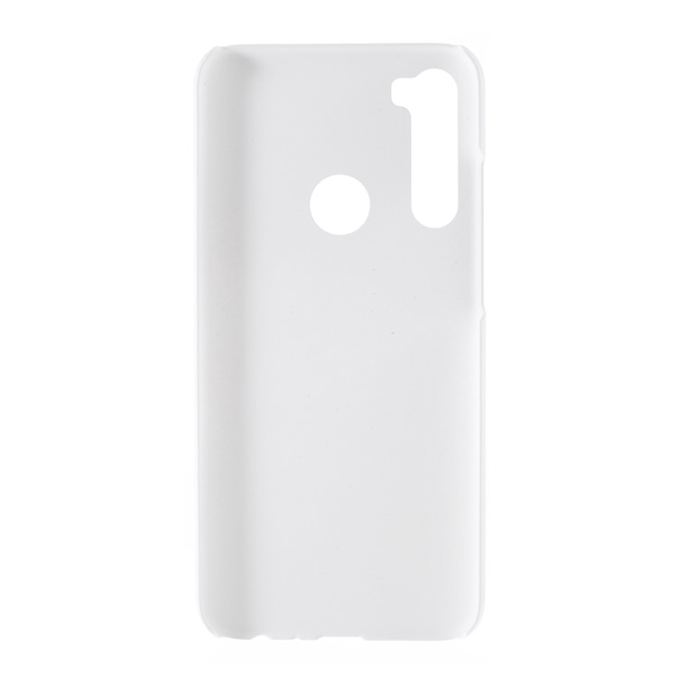 Rubberized Hard Plastic Case for Xiaomi Redmi Note 8 - White-3