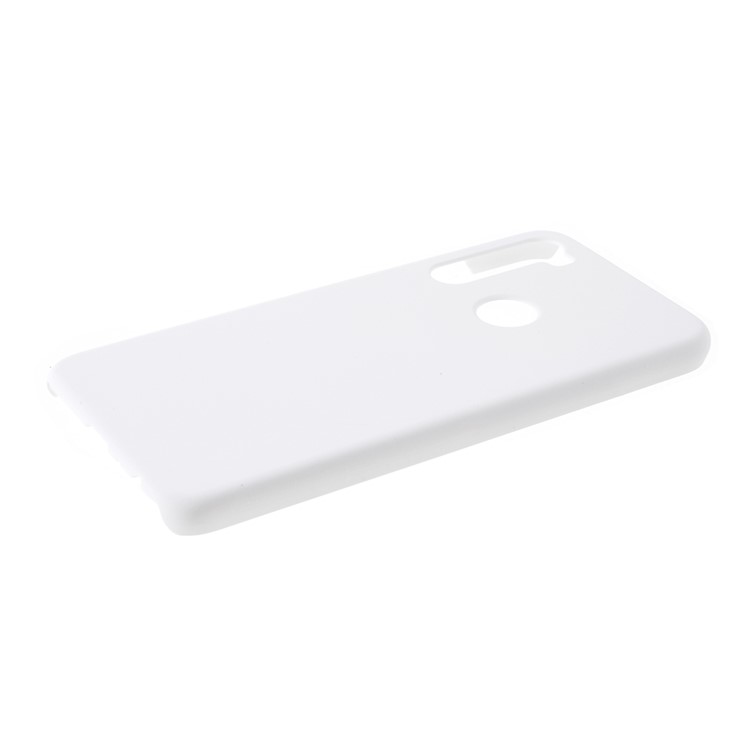 Rubberized Hard Plastic Case for Xiaomi Redmi Note 8 - White-4