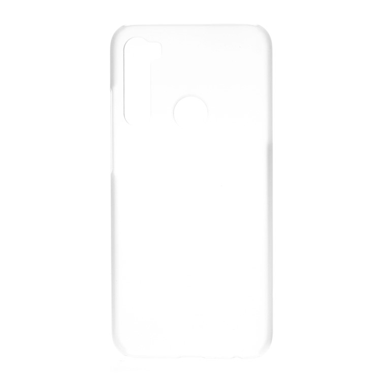 Rubberized Hard Plastic Case for Xiaomi Redmi Note 8 - Transparent-1