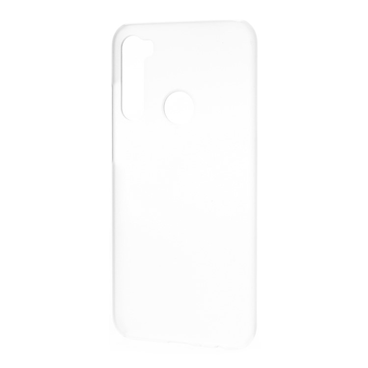 Rubberized Hard Plastic Case for Xiaomi Redmi Note 8 - Transparent-2