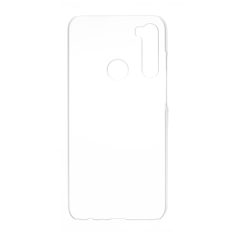 Rubberized Hard Plastic Case for Xiaomi Redmi Note 8 - Transparent-3