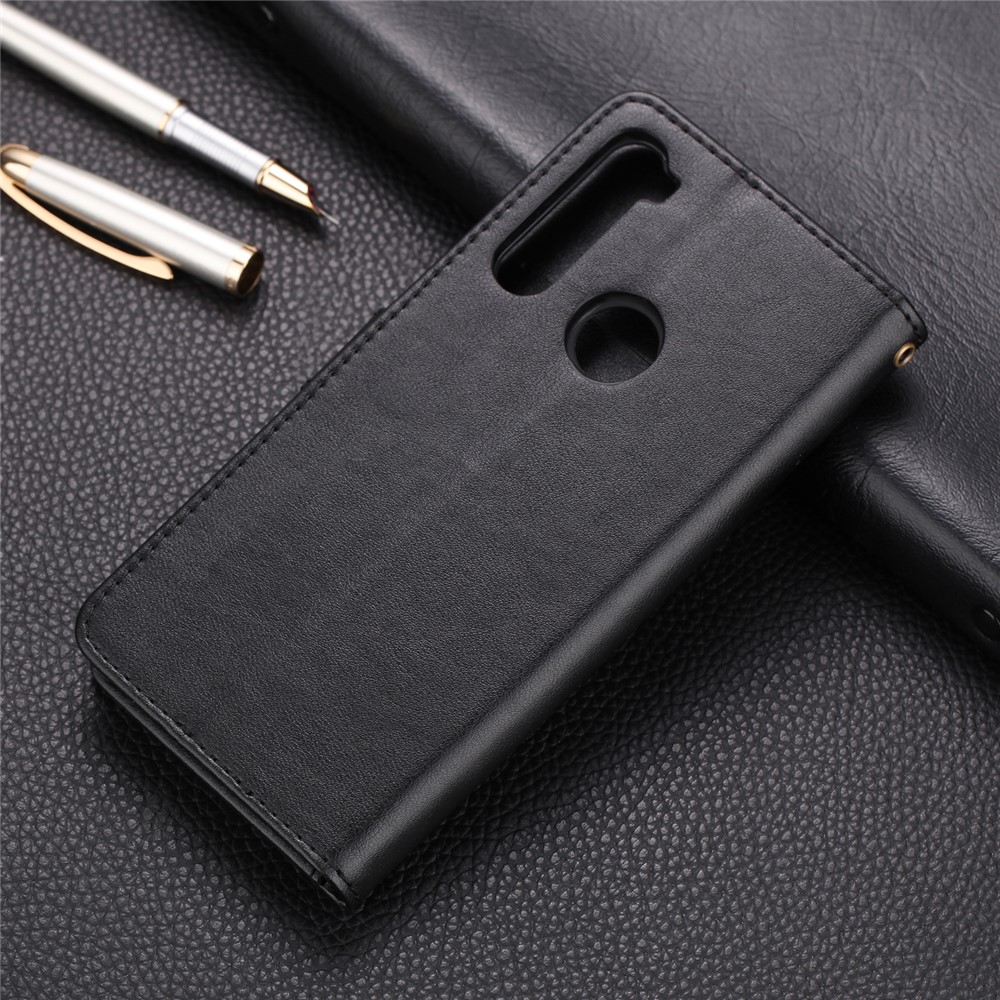 AZNS Stand Leather Wallet Case for Xiaomi Redmi Note 8 - Black-2