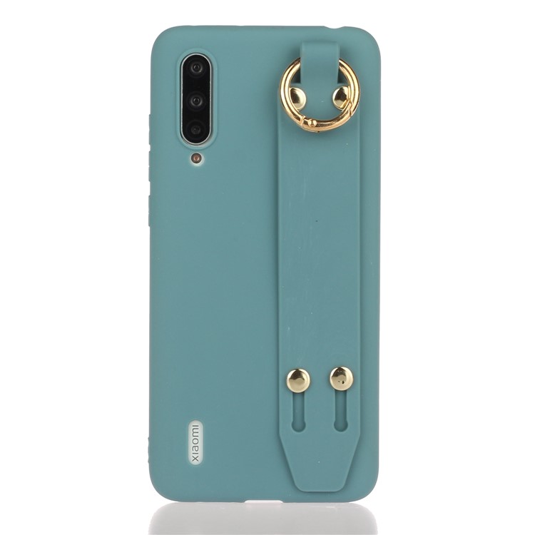 Frosted Hand Strap TPU Shell for Xiaomi Mi CC9/Mi CC9 Meitu Edition/Mi 9 Lite - Blue-1