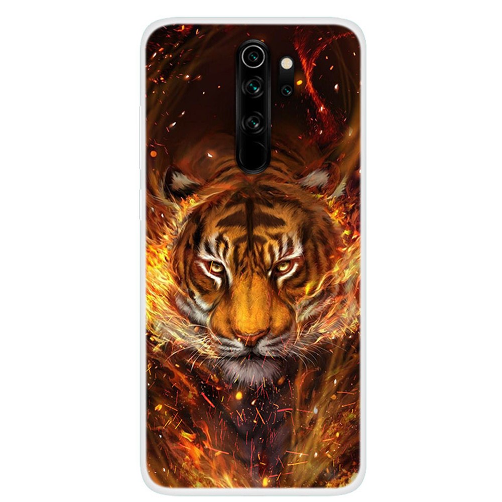 Pattern Printing TPU Case for Xiaomi Redmi Note 8 Pro - Tiger-1