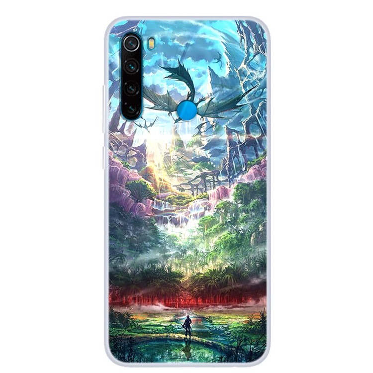 Pattern Printing TPU Case for Xiaomi Redmi Note 8 - Beautiful Scenery-1