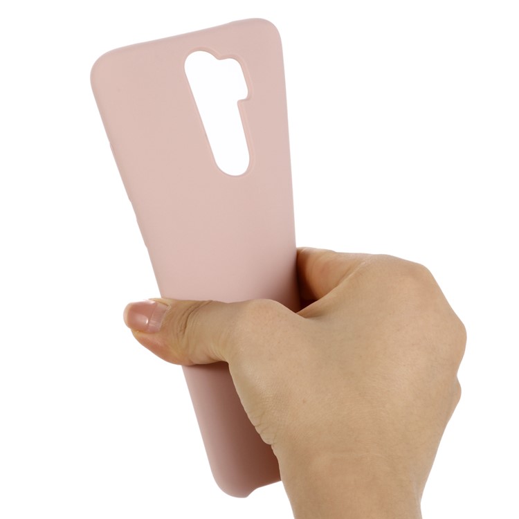 Liquid Silicone Stylish Casing for Xiaomi Redmi Note 8 Pro - Pink-3