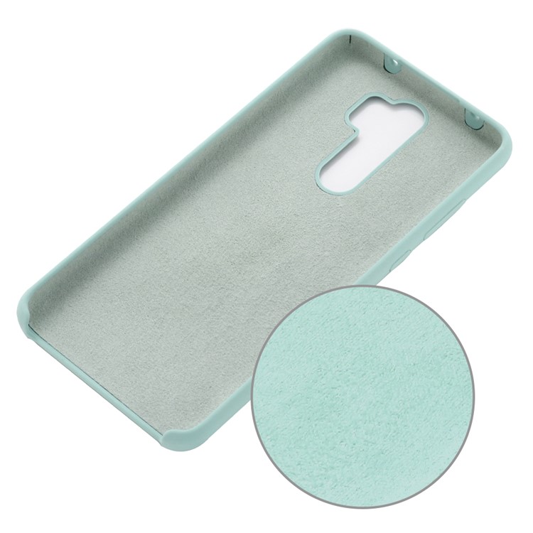 Liquid Silicone Stylish Casing for Xiaomi Redmi Note 8 Pro - Blue-2