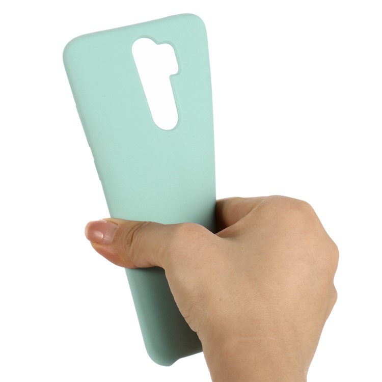Liquid Silicone Stylish Casing for Xiaomi Redmi Note 8 Pro - Blue-3