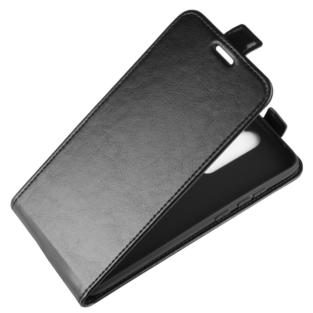 Crazy Horse Vertical Flip Leather Phone Shell with Card Holder for Xiaomi Redmi Note 8 Pro - Black-3