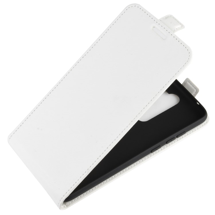 Crazy Horse Vertical Flip Leather Phone Shell with Card Holder for Xiaomi Redmi Note 8 Pro - White-3