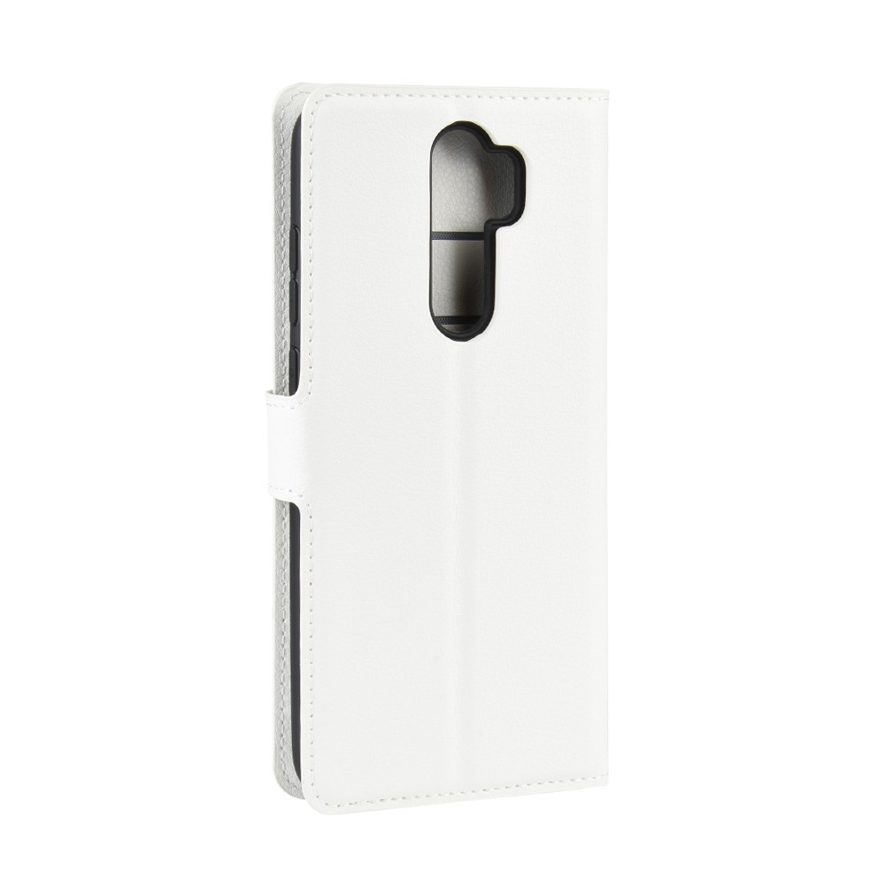 Litchi Skin Flip Leather Wallet Phone Case for Xiaomi Redmi Note 8 Pro - White-6