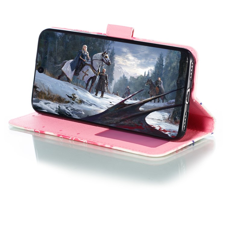 Pattern Printing Light Spot Decor Leather Wallet Case for Xiaomi Mi CC9e / Mi A3 - Colorized Butterfly-11