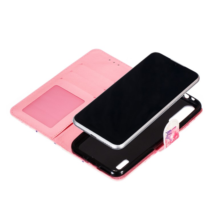 Pattern Printing Light Spot Decor Leather Wallet Case for Xiaomi Mi CC9e / Mi A3 - Colorized Butterfly-12