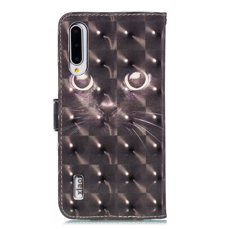 Pattern Printing Light Spot Decor Leather Wallet Case for Xiaomi Mi CC9e / Mi A3 - Cat-3