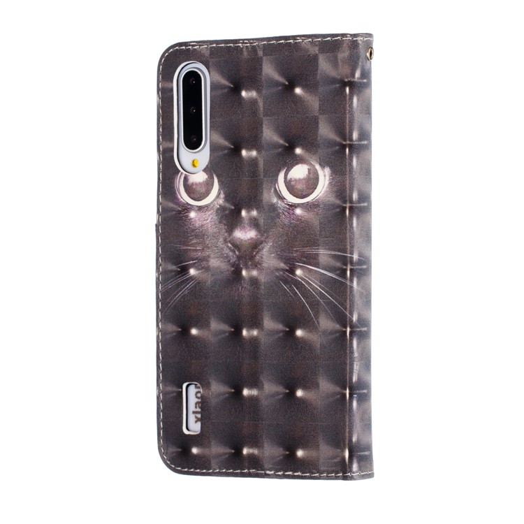 Pattern Printing Light Spot Decor Leather Wallet Case for Xiaomi Mi CC9e / Mi A3 - Cat-5