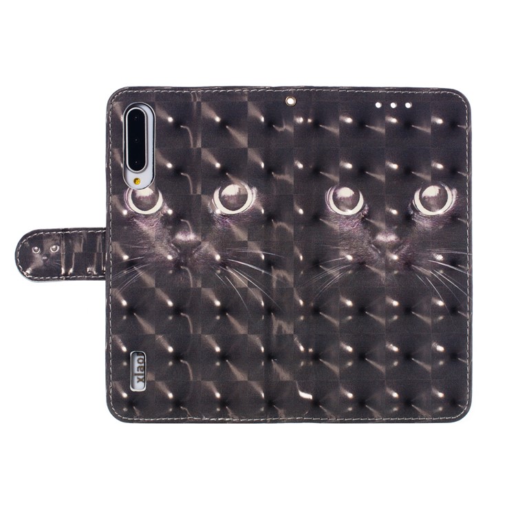 Pattern Printing Light Spot Decor Leather Wallet Case for Xiaomi Mi CC9e / Mi A3 - Cat-6