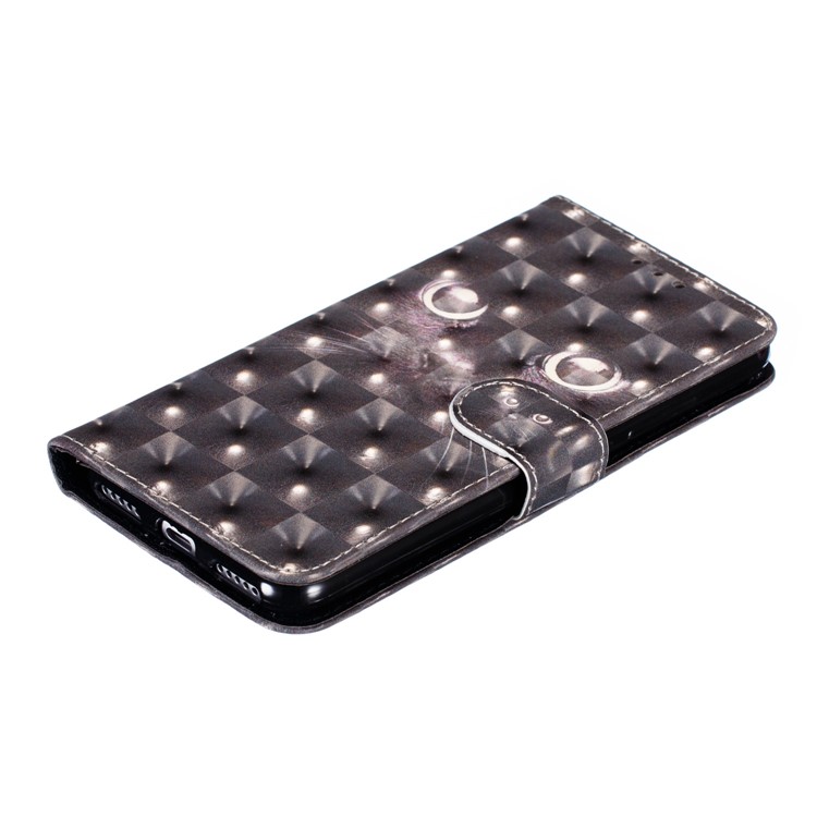 Pattern Printing Light Spot Decor Leather Wallet Case for Xiaomi Mi CC9e / Mi A3 - Cat-8